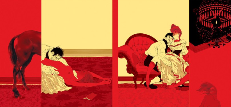 "Yatak Odasında Felsefe"nin, Tomer Hanuka imzalı Penguin Classics kapağı.