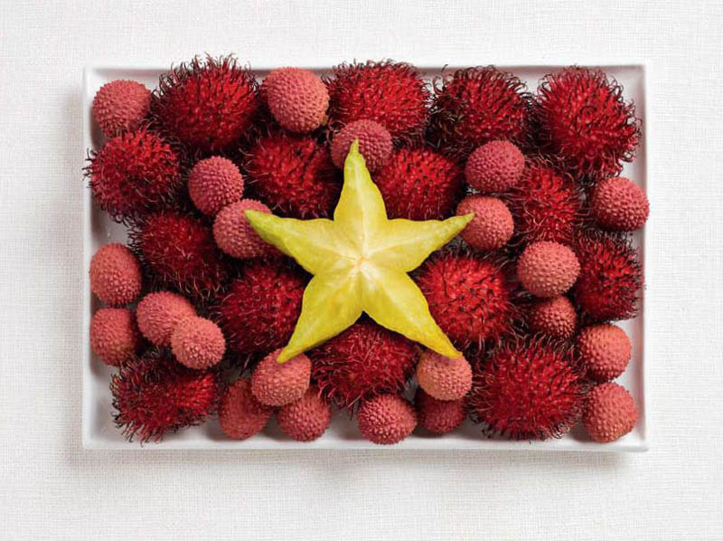 Vietnam; rambutan, lychee ve starfruit.